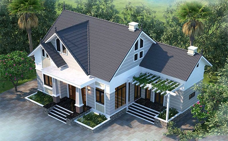 Tư vấn thiết kế nhà cấp 4 chữ l 3 phòng ngủ tại Bình Thuận | Xây dựng nhà cấp 4 