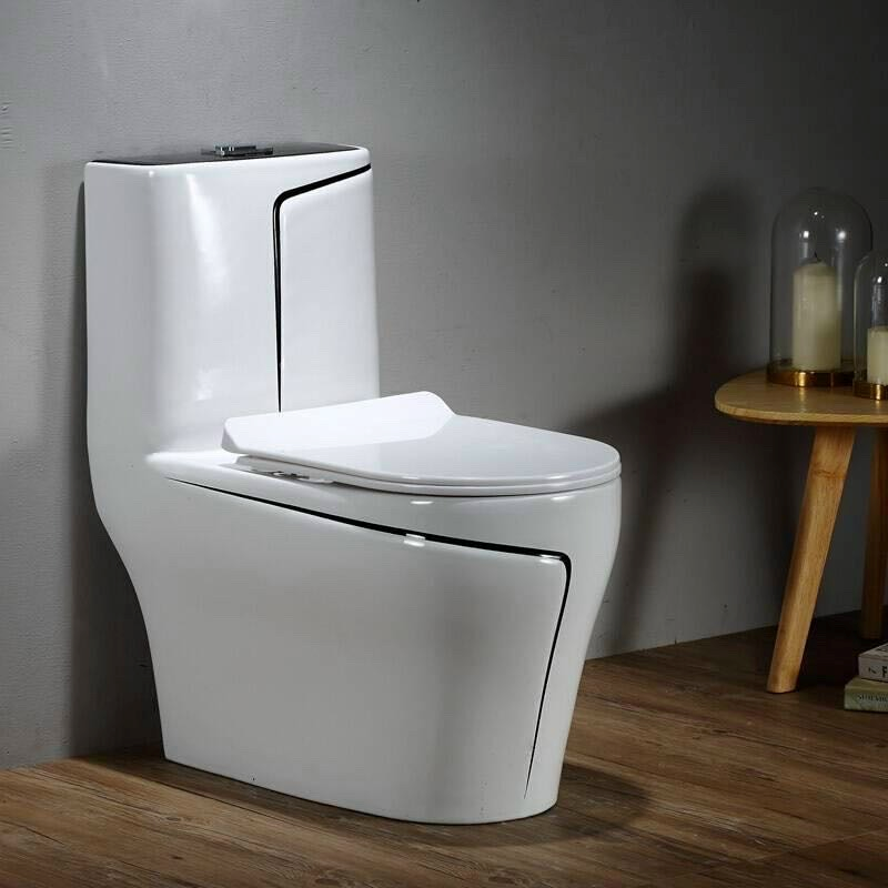 BỒN CẦU TRẮNG VIỀN (nhiều màu viền)