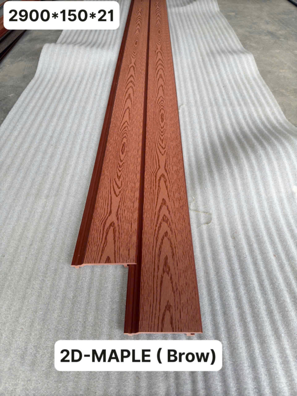 Tấm ốp sóng nhựa giả gỗ mẫu 4