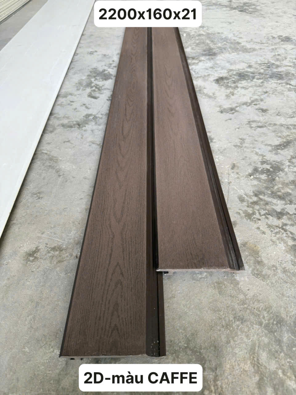 Tấm ốp sóng nhựa giả gỗ mẫu 8