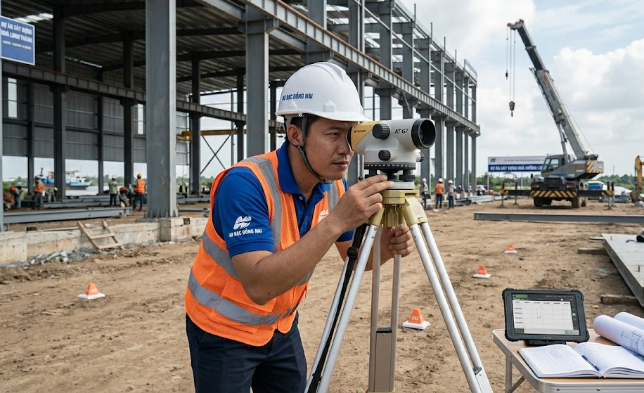 Khu Công Nghiệp Phước Đông Mở Rộng 2026: Dịch Vụ Đo Đạc Công Trình Định Vị Tim Mốc Nhà Xưởng Chính Xác Milimet Tại Tây Ninh